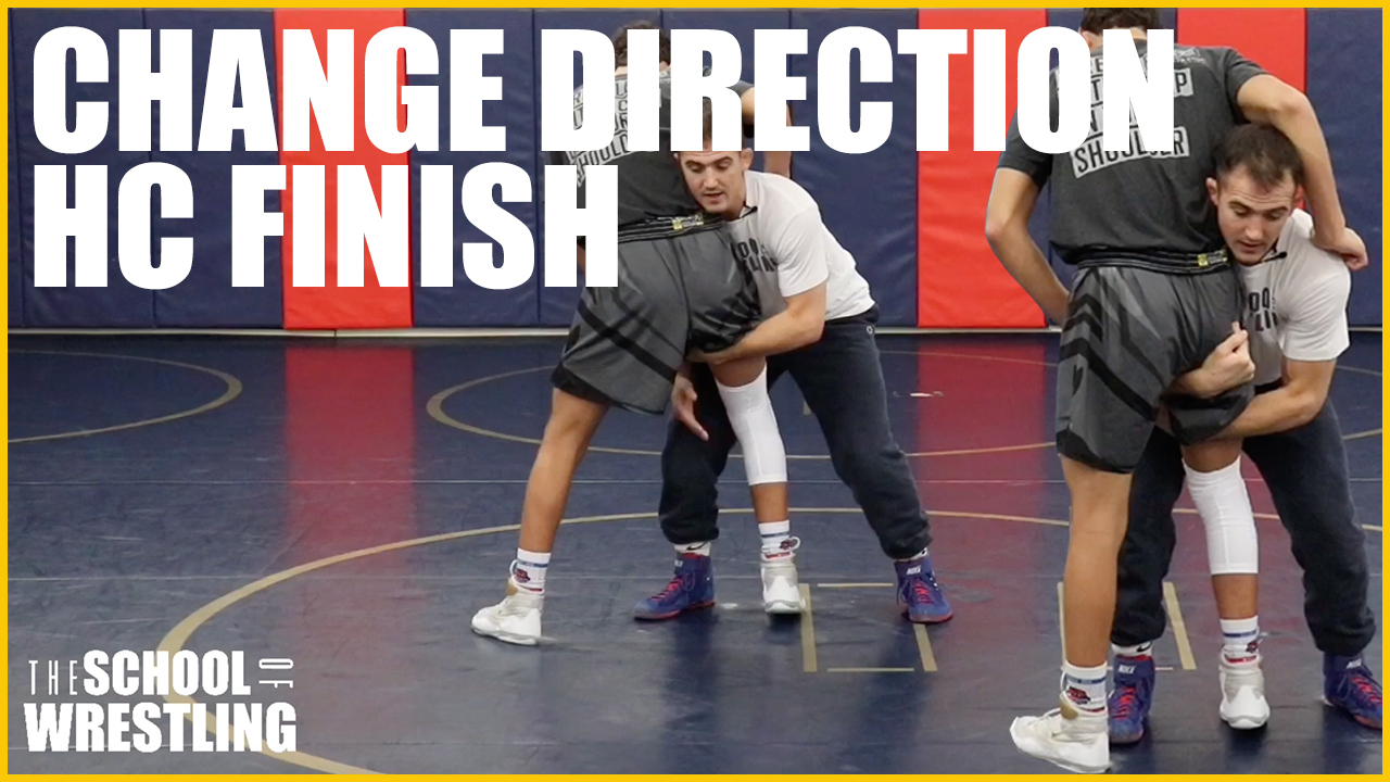 Wrestling Technique | Change direction high crotch finish.