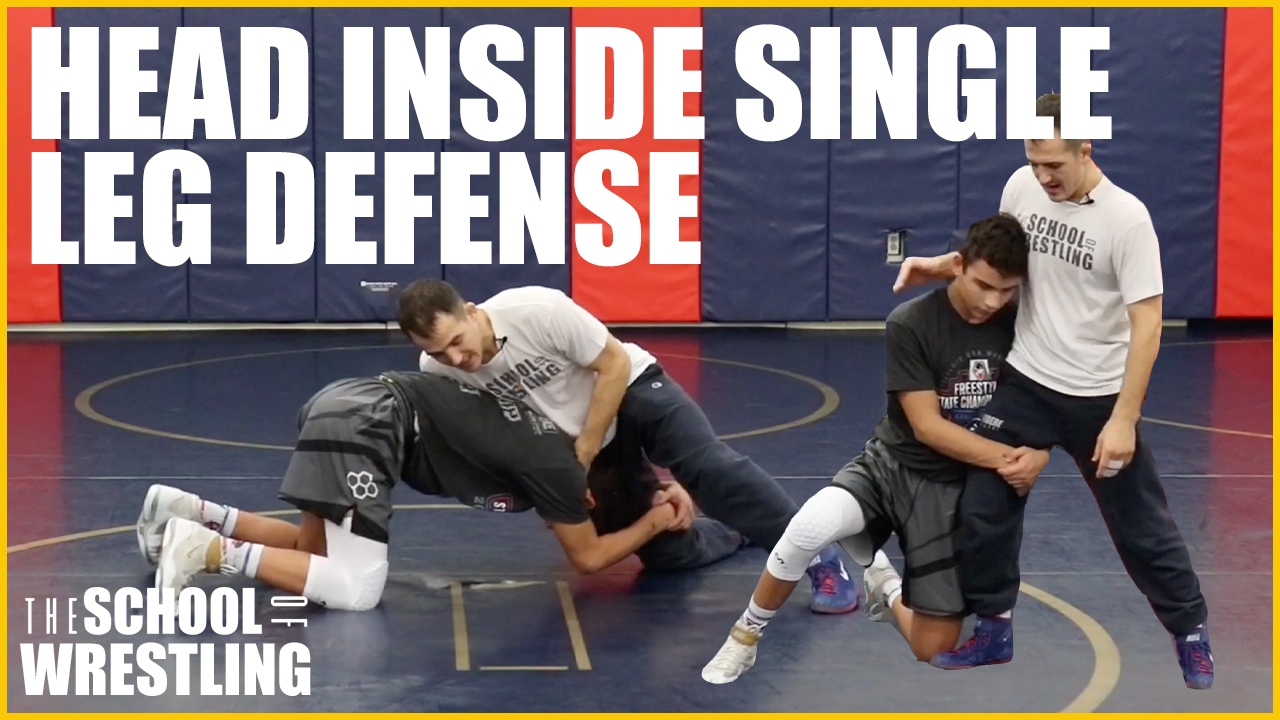 Wrestling Technique | Head inside single leg defense.