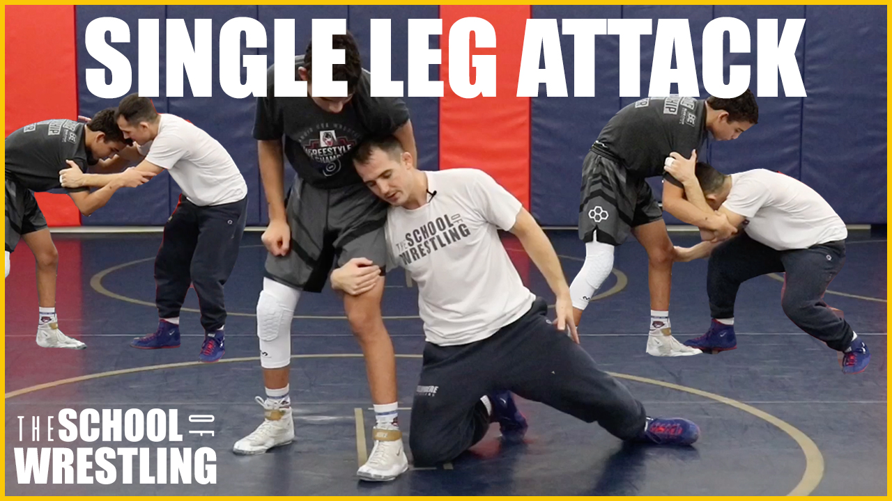 Wrestling Technique | Single leg takedown from the neutral position.