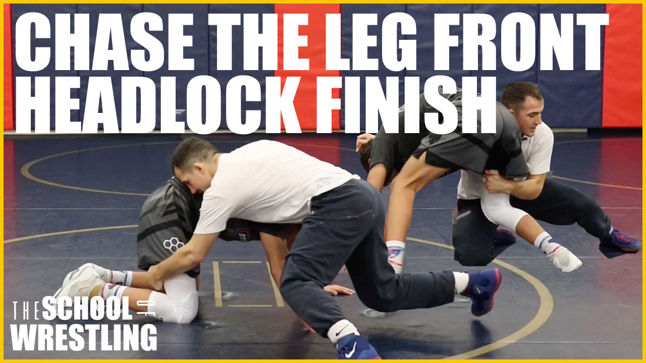 Wrestling Technique | Chase the leg front headlock finish.